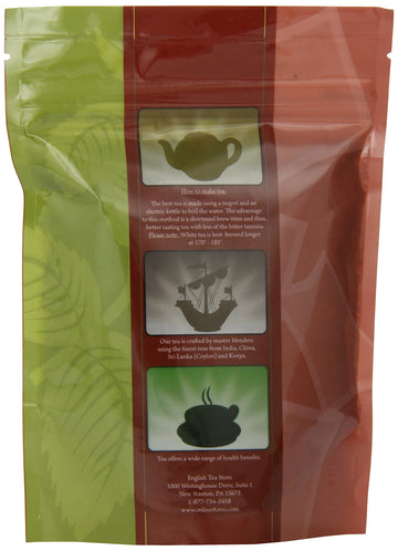 English Tea Store Loose Leaf, Oasis Mango White Tea Pouches, 2 Ounce