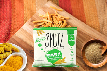 SPLITZ Split Pea Crisps (03 - Original (1.5oz) 16ct) Plant-Based, Organic, Non-GMO, Vegan, Gluten-Free, Superfoods, Healthy Snac