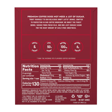 La Colombe Peppermint Mocha Draft Latte - 9 Fluid Ounce 4 Count - Cold-Pressed Espresso And Frothed Milk + Peppermint And Dark Chocolate - Made With Real Ingredients - Grab And Go Coffee