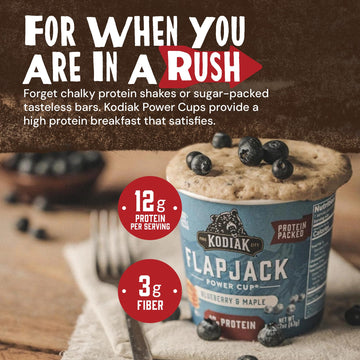 Kodiak Cakes Pancake On the Go, Blueberry & Maple, 2.16 Ounce, Pack of 12, Model 10705599011945