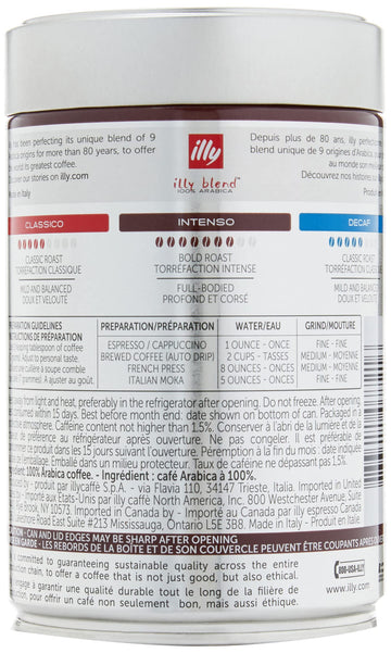 Illy - Whole Bean Coffee - Bold Roast - 8.8 Oz (250G) - Case Pack Of 6