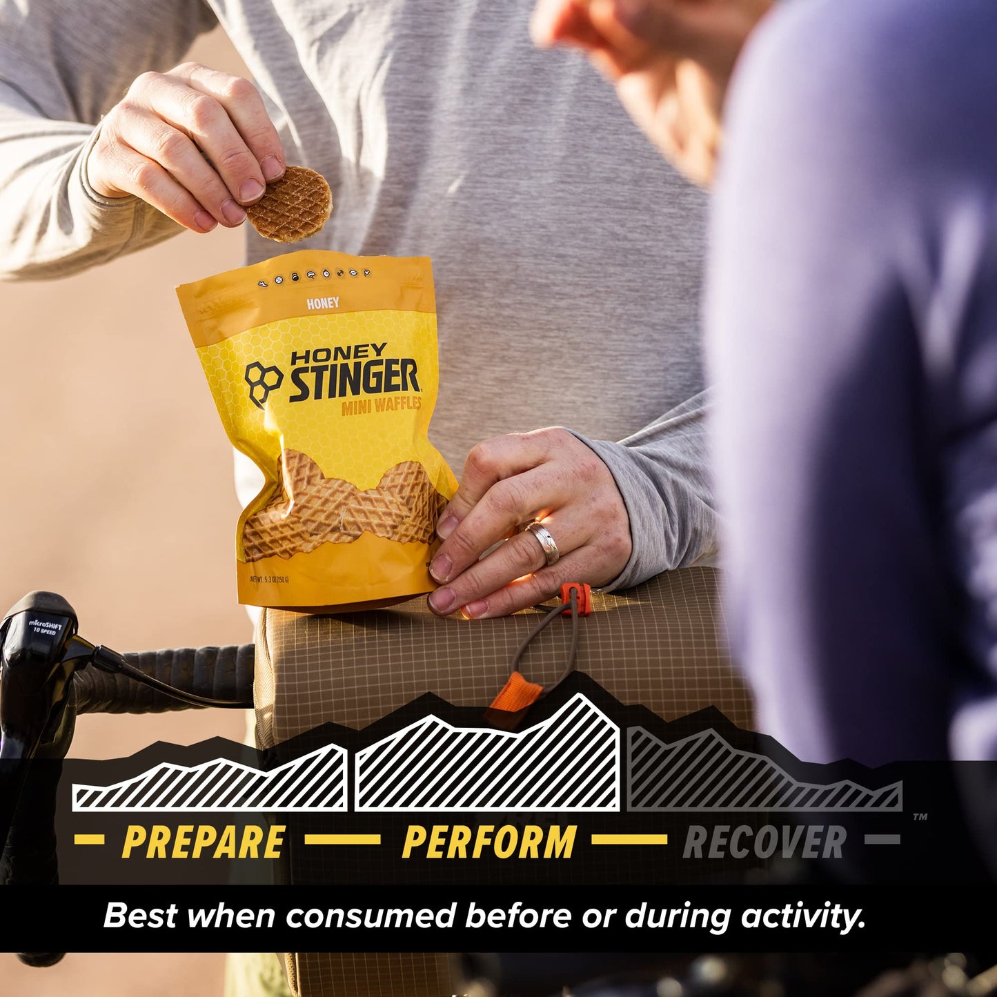 Honey Stinger Organic Mini Honey Waffles | Energy Stroopwafel For Exercise, Endurance And Performance | Sports Nutrition For Hom