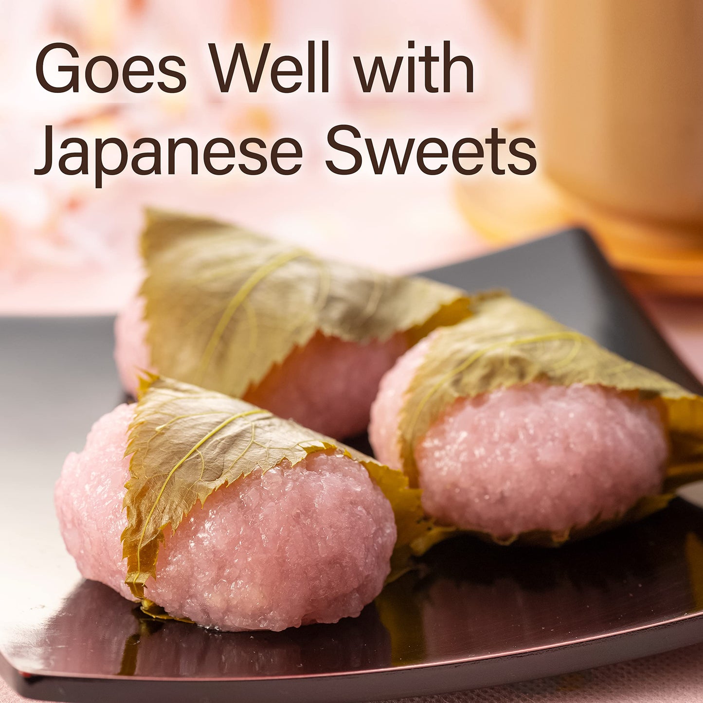 Chaganju Sakura Floral Green Tea With Sakura Petals - Blending 100% Sakura, Japanese Loose Leaf Green Tea, 2.82Oz(80G)