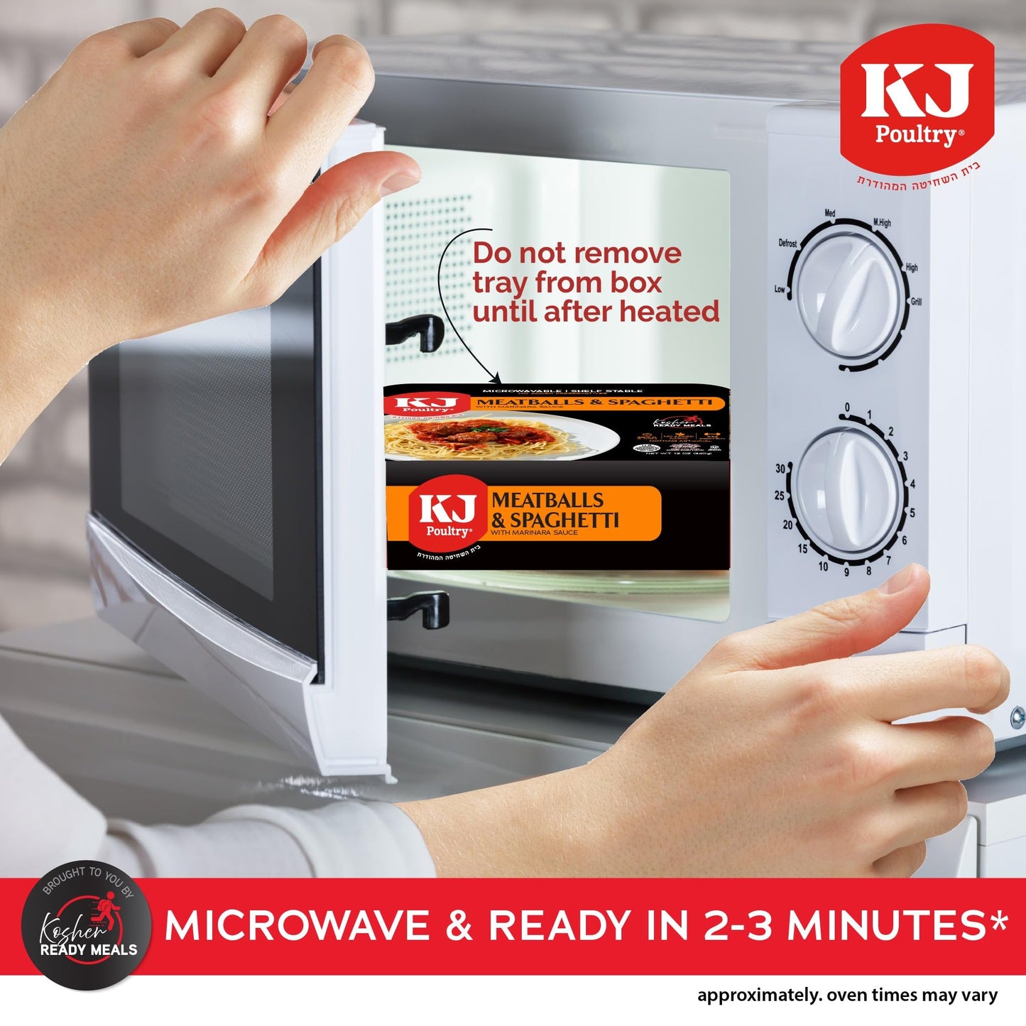 Kj Poultry Kosher Ready Meals - (20 Pack Variety) Prepared Entree Fully Cooked, Shelf Stable Microwave Dinner Travel, Military,