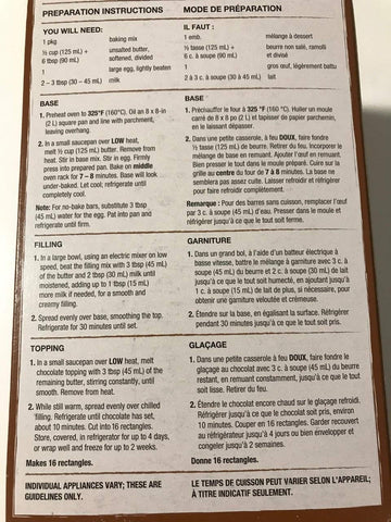 President's Choice Nanaimo Bar Baking Mix 740g {Imported from Canada}