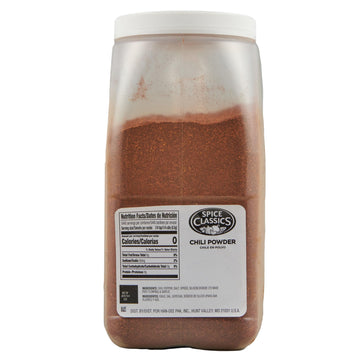 Spice Classics Chili Powder, 6 lb - One 6 Pound Container of Bulk Chili Powder, Perfect for Chili, Enchiladas, Stuffed Peppers a