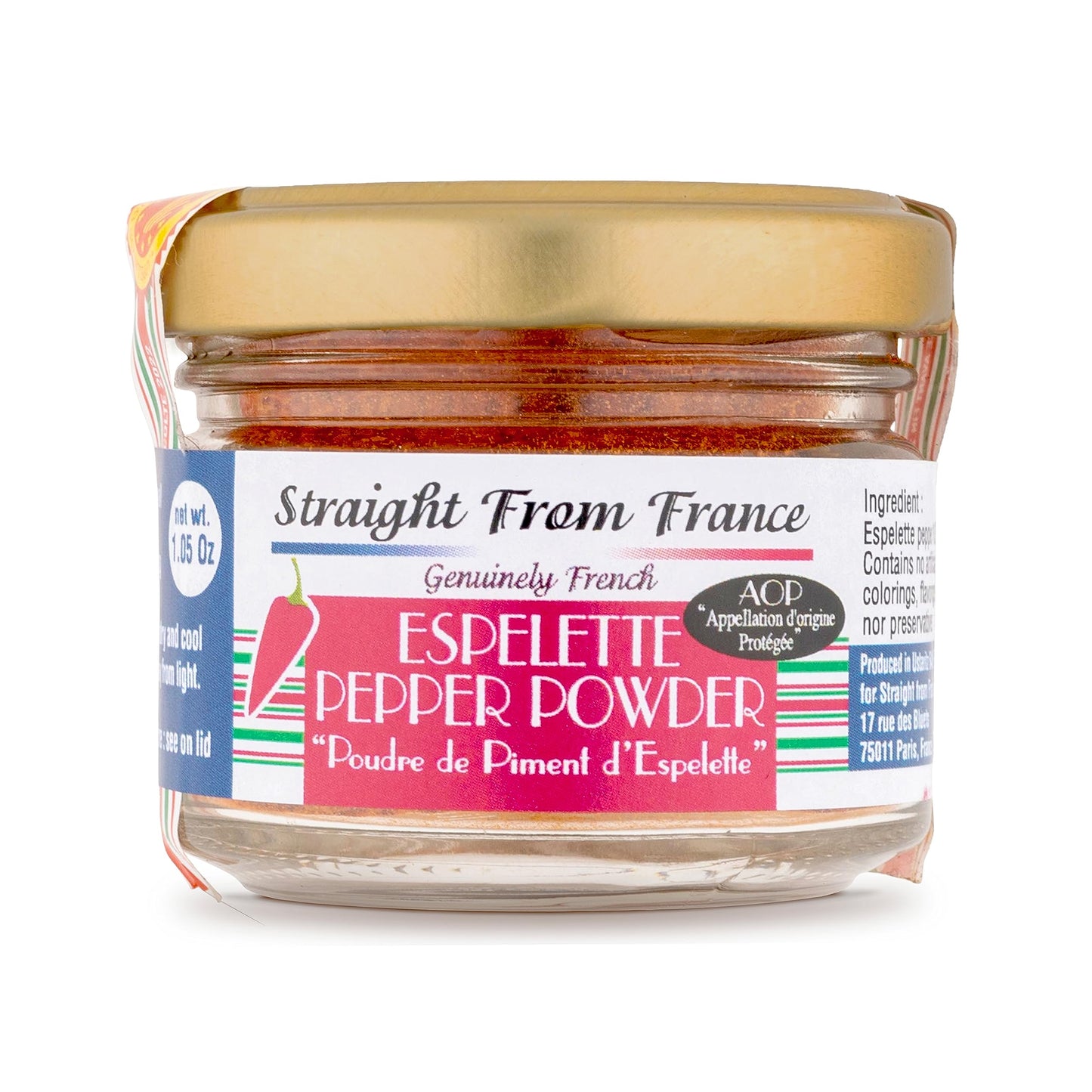 Straight From France - Espelette Pepper Powder From France (1.06Oz)