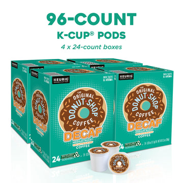The Original Donut Shop Decaf K-Cup Pods, Medium Roast Coffee, 96 Count, Model DIE7401