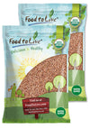 Food to Live Organic Buckwheat Kasha, 16 Pounds - Grechka, Toasted Whole Groats, Non-GMO, Kosher, Sirtfood, Bulk
