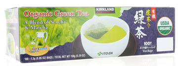 Kirkland Signature Organic Green Tea, 1.5 G, 100-Count