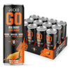 Origin Jocko GO Energy Drink - KETO, Sugar Free, Electrolytes, L-Theanine, 12 Fl Oz, Pack of 12, Afterburner Orange