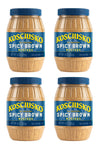 Plochmans Spicy Brown Mustard, Bold & Zesty Flavor, 9 Ounce (Pack of 4)