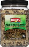 Iberia Rice & Black Beans, 3.4 Lb., Completely Seasoned & Ready To Cook, Nutritious & Delicious Rice And Beans