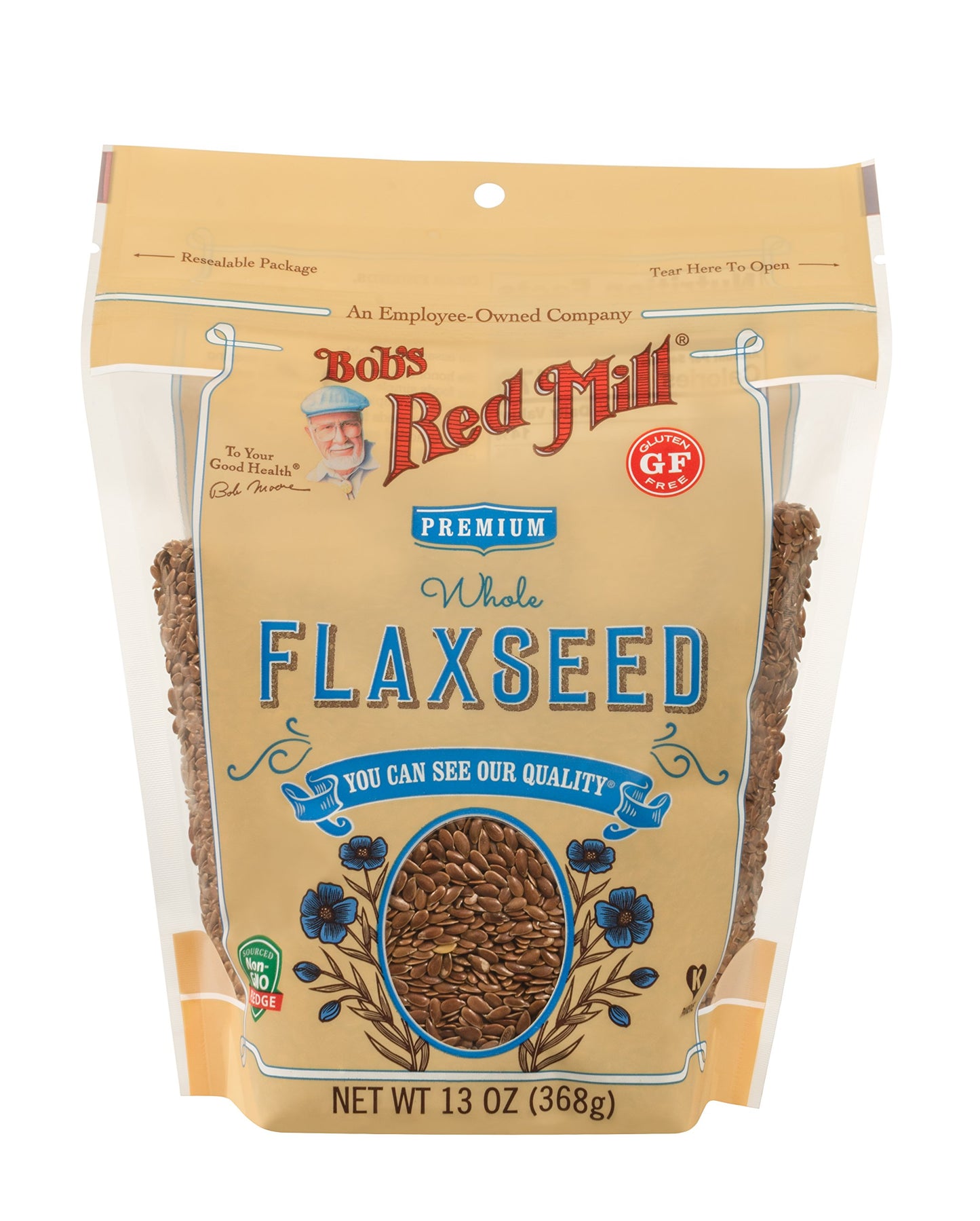 Bob'S Red Mill Raw Whole Brown Flaxseed, 13-Ounce (Pack Of 6)