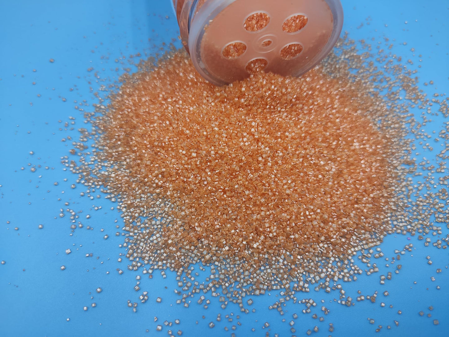 Edible 5 Ounce Fine Decorative Orange Sanding Sugar Sprinkles For Baking, Sparkling Crystals For Cakes, Cookies, Cupcakes, Ice C