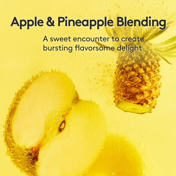 Osulloc Kombucha Tea Applepine (Pineapple & Apple), Electrolytes Powder & Hydration Drinks Packets, No Added Sugar, 10 Sticks, 1