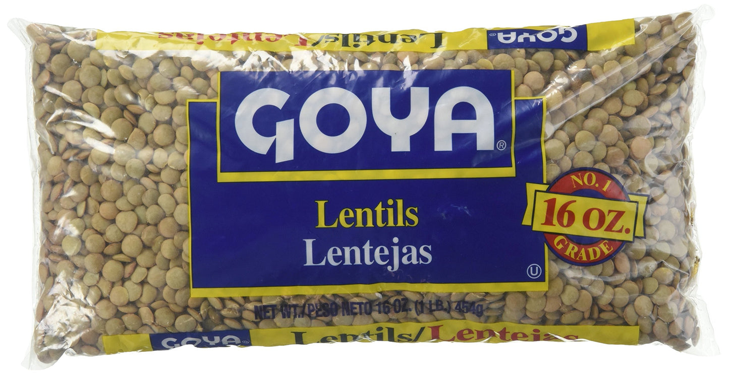 goya Lentils 16 Oz (Pack of 6)