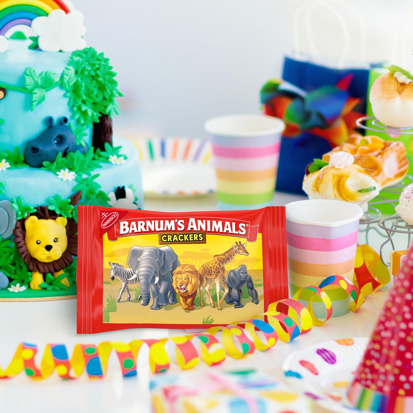 BARNUM S Original Animal Crackers, Bulk Kids Snacks, 48 Snack Packs (4 Boxes)