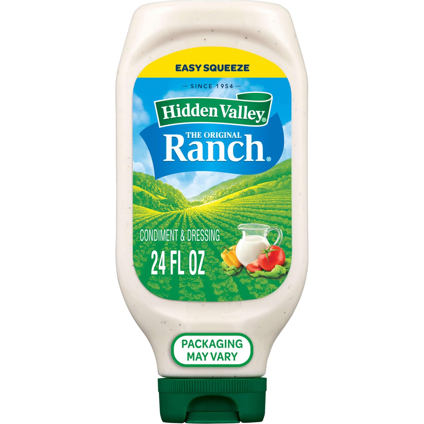 Hidden Valley Original Ranch Condiment and Dressing, Easy Squeeze Bottle, 24 Fl Oz (Package May Vary)