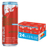 Red Bull Red Edition Sugar Free Energy Drink, Watermelon, 12 Fl Oz, 6 Packs of 4 Cans, Model RB243164