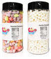 Sarah'S Candy Factory Variety Dehydrated Marshmallow Bits, Vanilla Marshmallows In Jar, Assorted Marshmallows In Jar (Vanilla-As