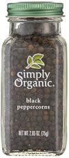 Simply Organic, Black Peppercorns, 2.65 Oz