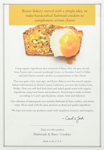 Rustic Bakery, Citrus, Ginger & Thyme Crisps, 5 Ounce