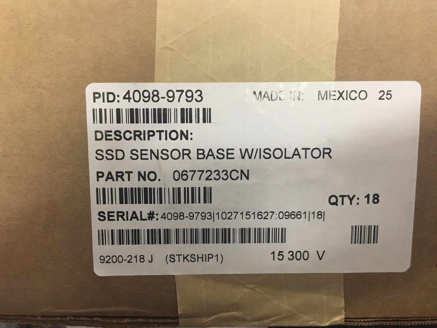 Simplex 4098-9793 Ssd Sensor Base W/ Isolator