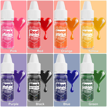 Oil Based Food Coloring - 8 Colors Upgraded Food Coloring for Chocolate, SigWong Oil Based Food Dye for Cake Decorating, Baking,