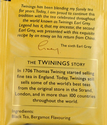 Twinings Of London Earl Grey Tea (Box Of 100)