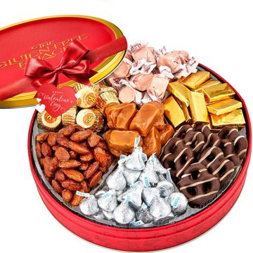 Gluten Free Palace Assorted Candy Gift Basket – Variety Of Nuts & For Birthday, Thank You, Mature-Themeds, Men & Women