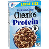 Cheerios Protein Cereal, Cookies and Crme, 8g Protein, Large Size, 11.2 oz