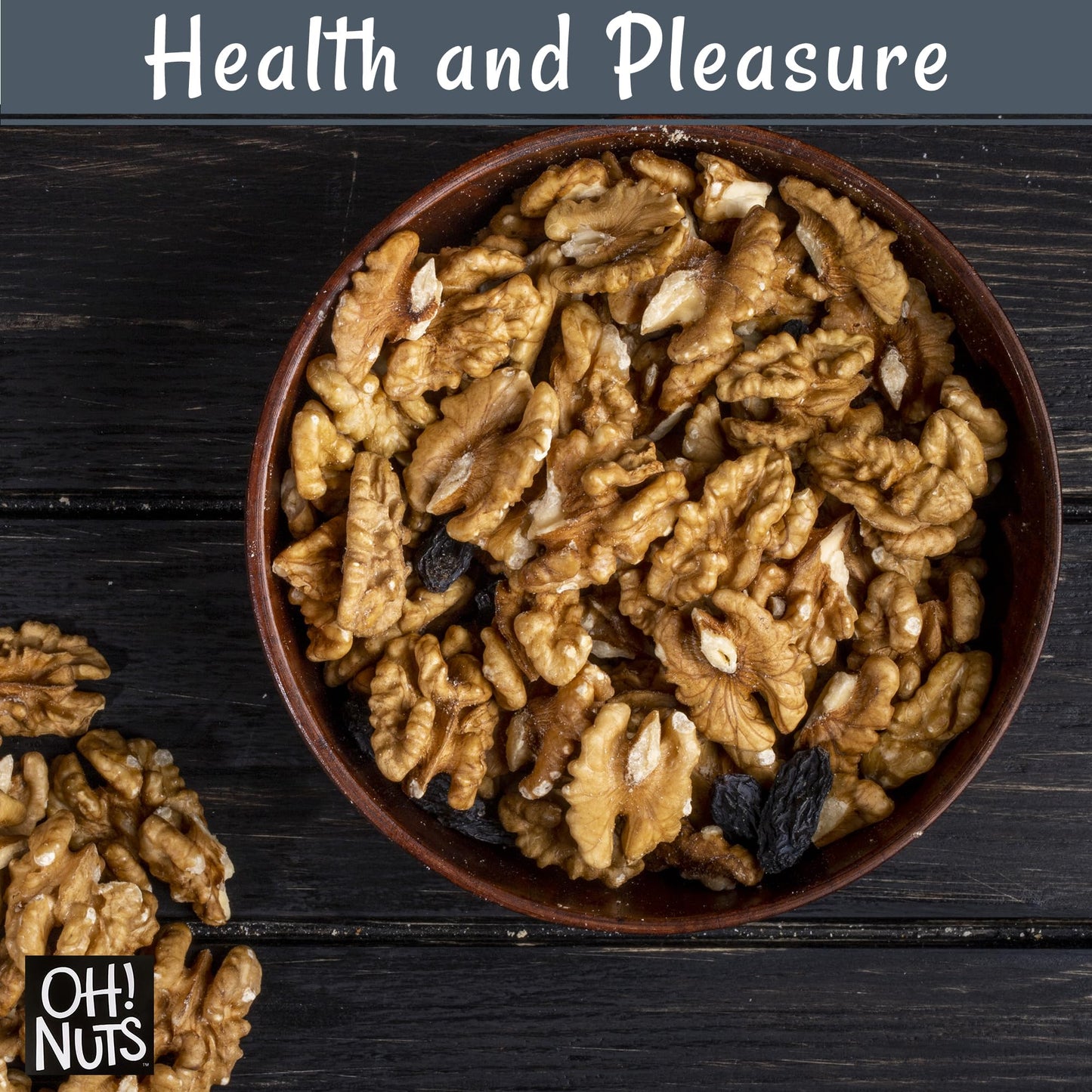 Walnuts in Shell | Raw - 100% Natural | 2 lb | Whole Walnuts for a Healthy Vegan Snack | Packed in New York Zip-Seal Bag for Exc