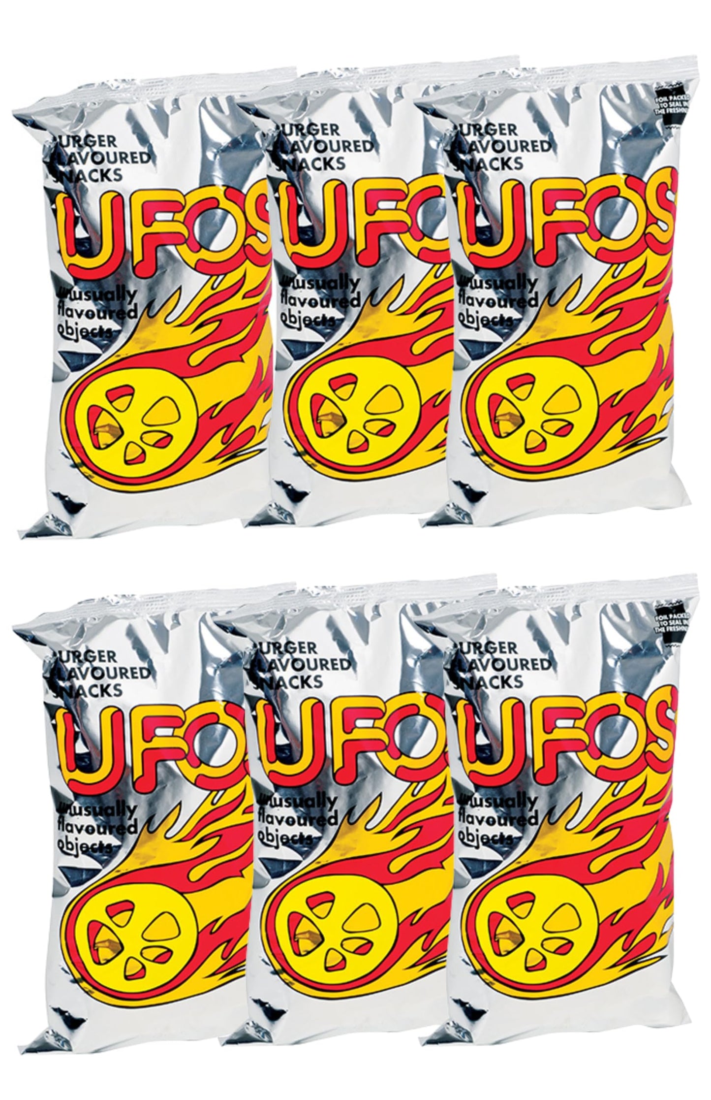 UFOS Burger Flavored Snacks (Value Pack Of 6 x 100g EA) Favorite Snack Of The Pacific Islanders ... SOO DELICIOUSS!! ... By Fij