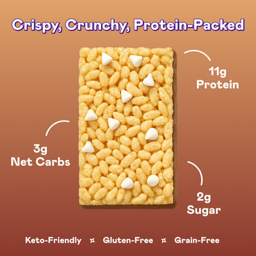 Magic Spoon Crispy Protein Bar Cereal - High Protein, Low Carb, Keto Friendly, Smores, 1 Count (Pack of 2)