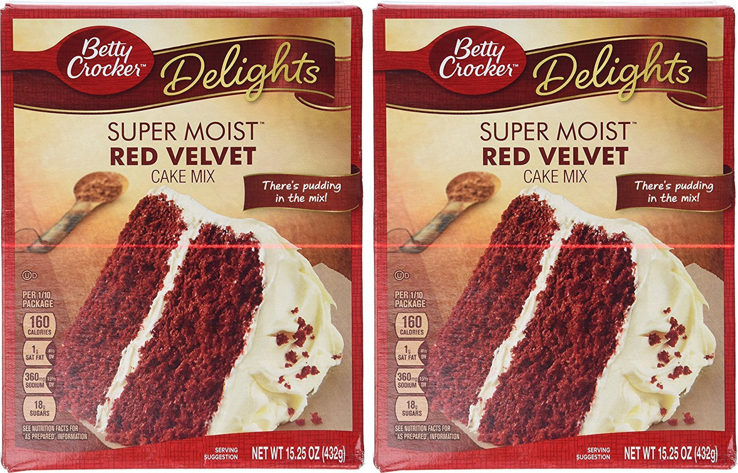 Betty Crocker Red Velvet Cake Mix 15.25Oz Per Box