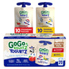 GoGo SqueeZ YogurtZ Variety Pack, 3 oz (Pack of 20), Strawberry & Banana, Gluten Free, BPA Free Pouches