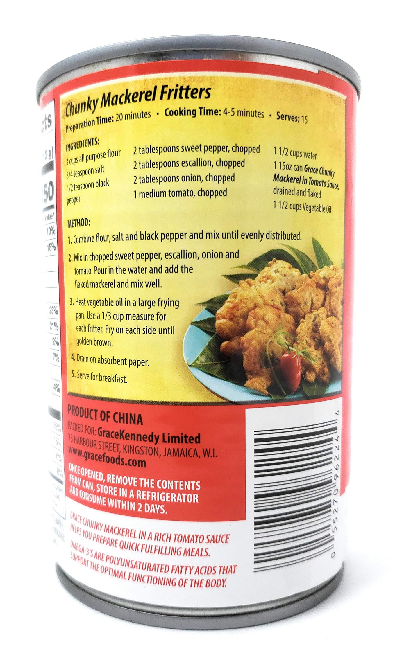 Grace Chunky Mackerel In Tomato Sauce 15oz - 2 Pack - Canned Mackerel