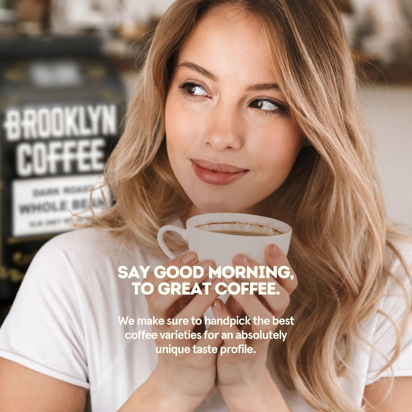 BROOKLYN COFFEE Whole Bean, Classic Dark Roast (5lb) Bold, Smooth Taste, Intense Aroma - Fresh Bulk Coffee Beans Roasted Weekly
