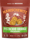 Manischewitz Pistachio Orange, 10oz | Coconut Macaroons | Resealable Bag | Dairy Free | Gluten Free Coconut Cookie | Kosher for