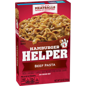 Betty Crocker Hamburger Helper, Beef Pasta, 5.9 Oz Box (Pack Of 6)