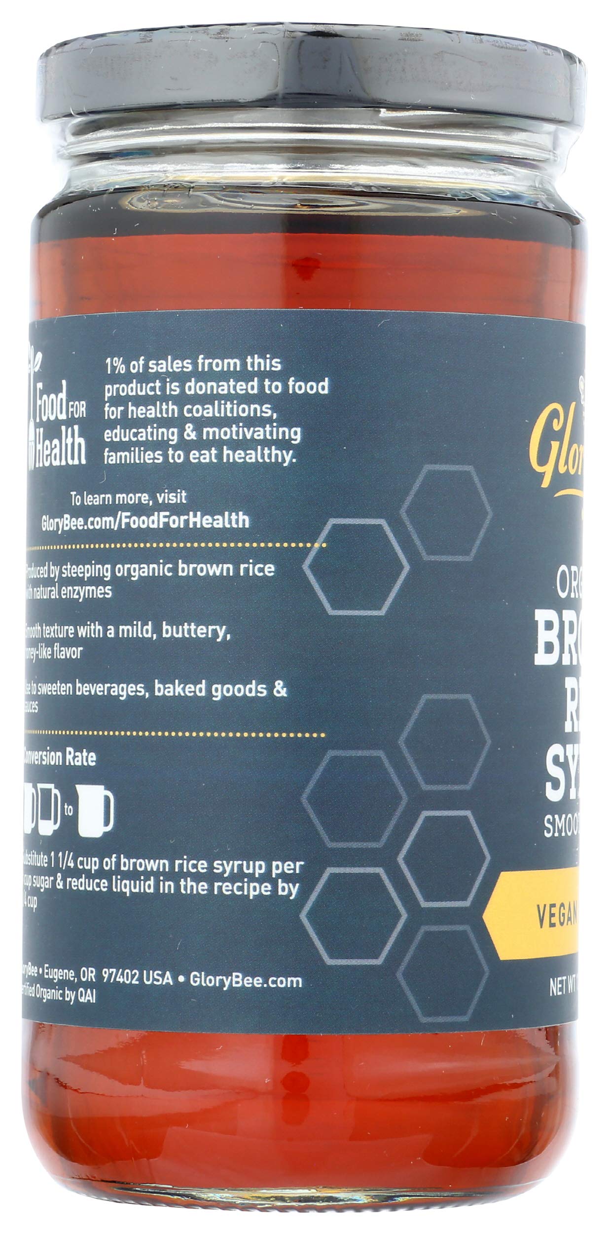 GLORYBEE Organic Brown Rice Syrup, 12 FZ
