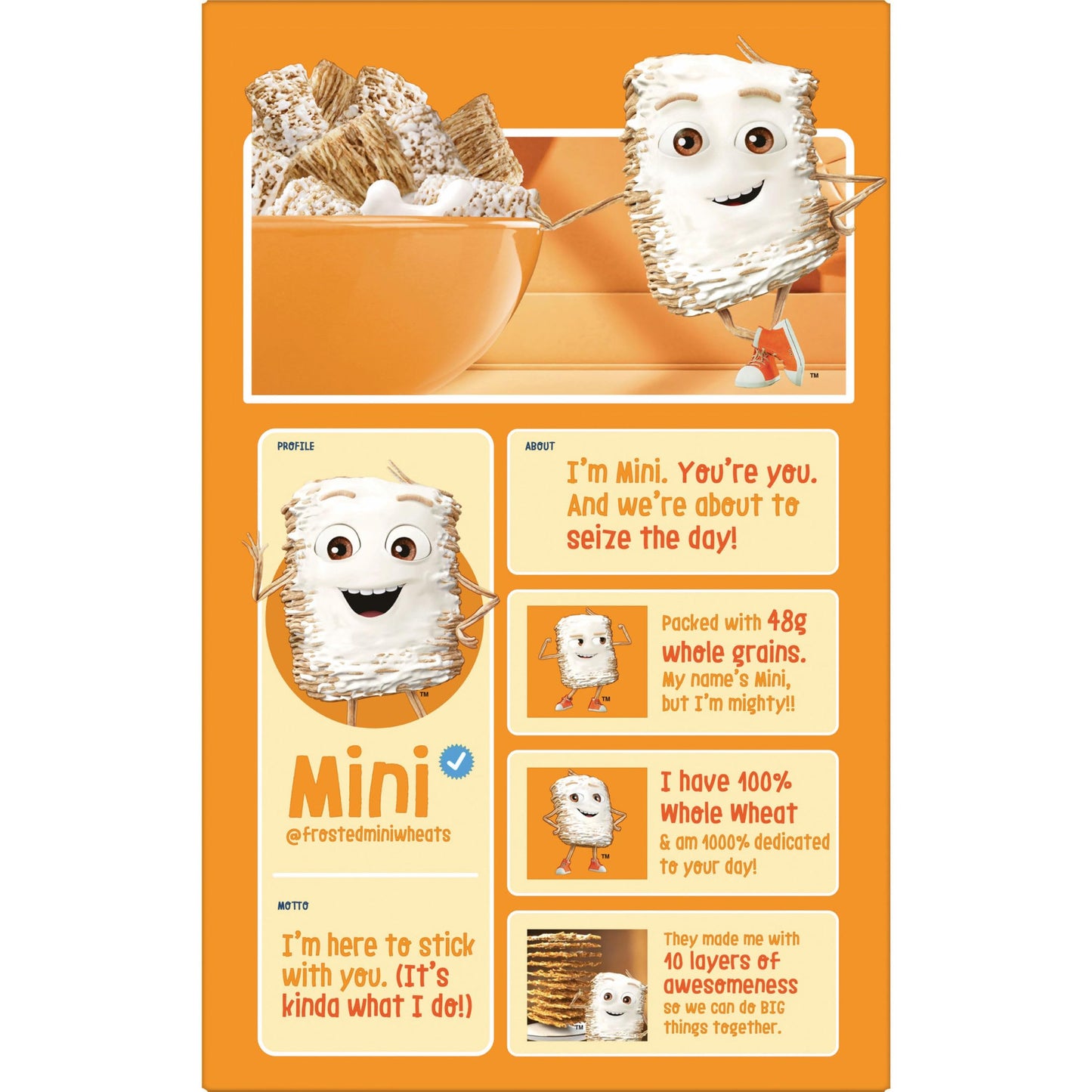 Kelloggs Frosted Mini-Wheats Breakfast Cereal, High Fiber, 48g Whole Grain, Large Size, 20 oz