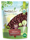 Food to Live Organic Dark Red Kidney Beans, 1 Pound - Non-GMO, Kosher, Raw, Sproutable, Vegan