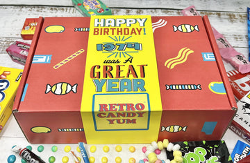 Retro Candy Yum ~ 1974 50Th Birthday Gift Box Of Nostalgic Candy From Childhood For 50 Year Old Man Or Woman Born 1974 Jr