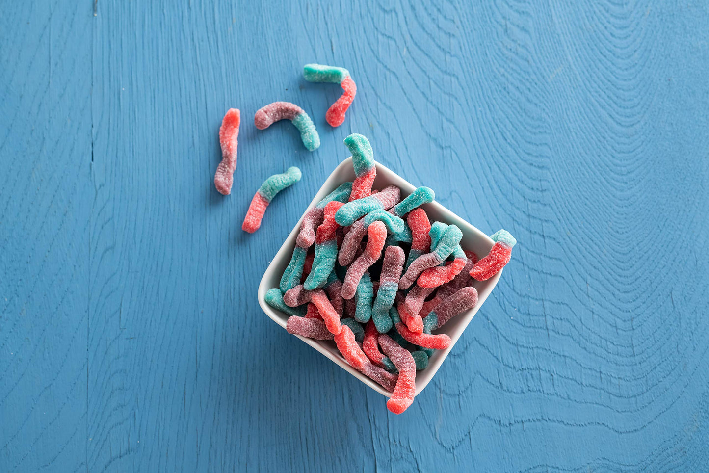 Trolli Sour Brite Crawlers Candy, Very Berry Flavored Sour Gummy Worms, 7.2 Ounce (Pack of 4)