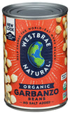 Westbrae Natural, Beans Garbanzo Organic, 15 Ounce