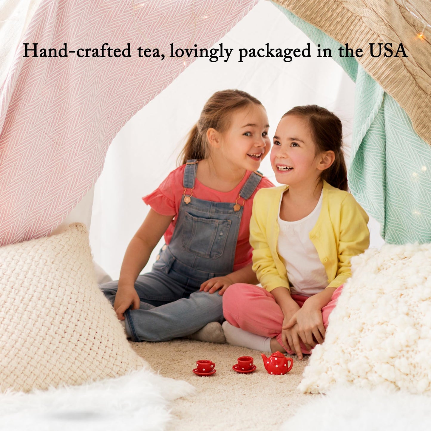La Tea Dah Berry Cotton Candy Childrens Tea, Caffeine-Free, Red Rooibos, Blueberry & Lavender, 12 Count, Unsweetened