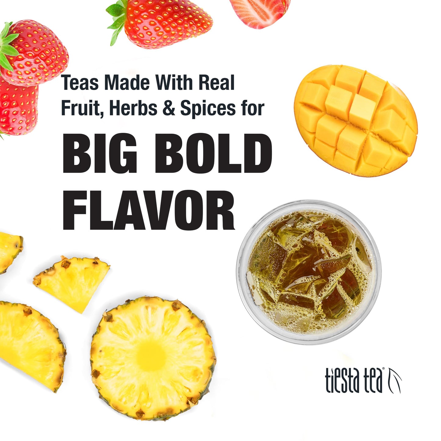 Tiesta Tea - Fruity Paradise Cold Brew Tea - Strawberry Pineapple Green Tea - Loose Leaf Tea Blend - Medium Caffeinated Iced Tea