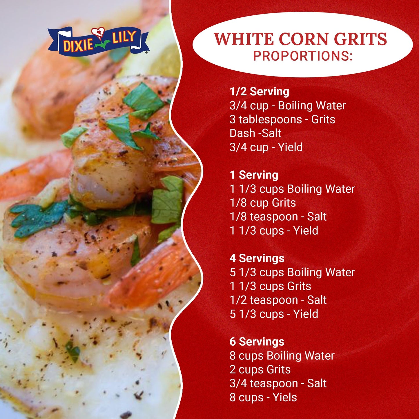 Dixie Lily White Corn Grits 20 Oz Pack Of 3